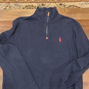 Polo by Ralph Lauren long sleeve quarter zip navy pullover size small